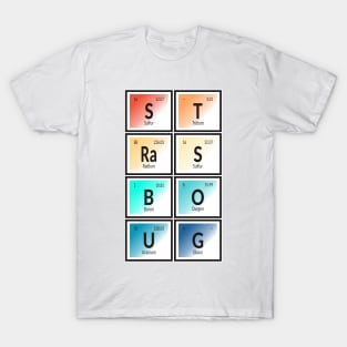 Strasbourg City | Periodic Table of Elements T-Shirt